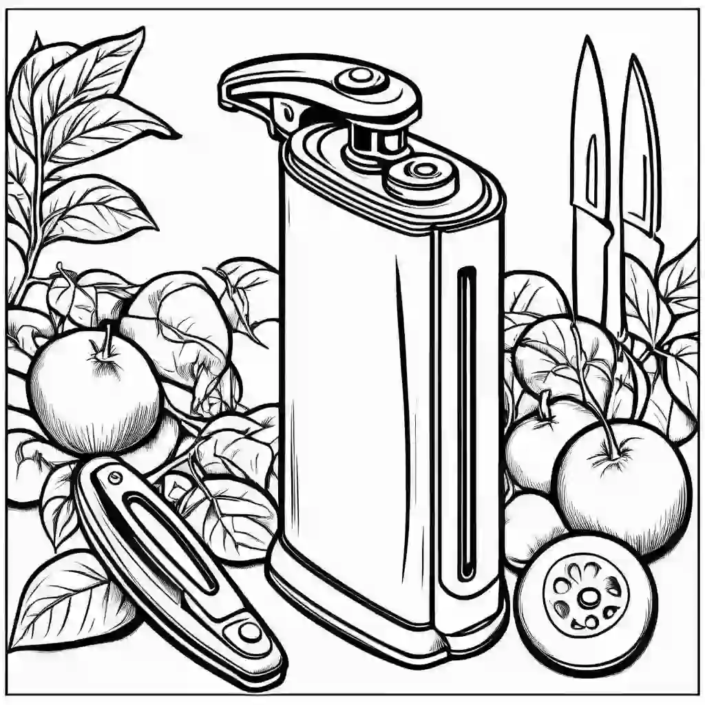 Can opener coloring pages